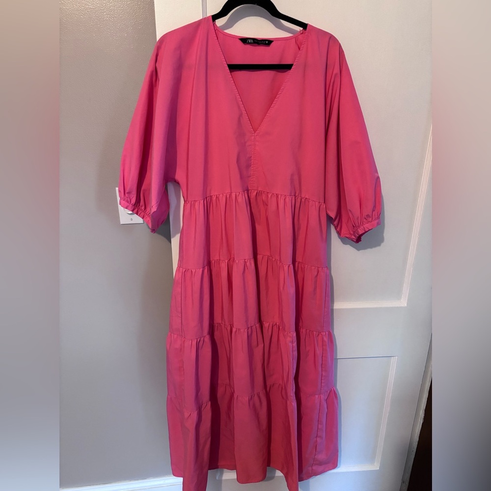 Zara V-Neck Maxi Dress